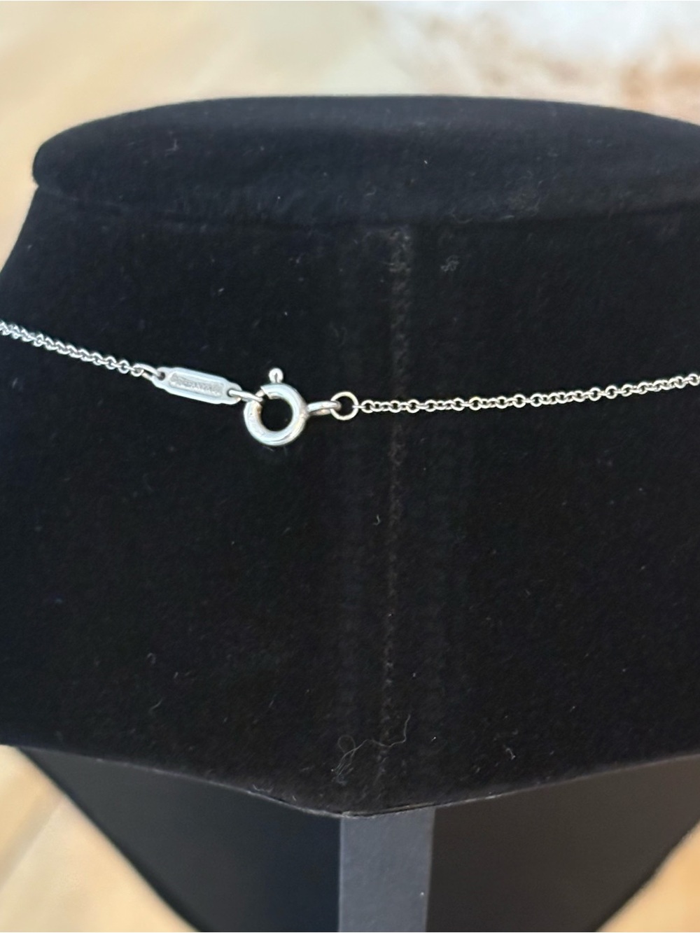 TIFFANY & CO. Sterling Silver Double Heart Necklace with Pink Enamel - Picture 5 of 7